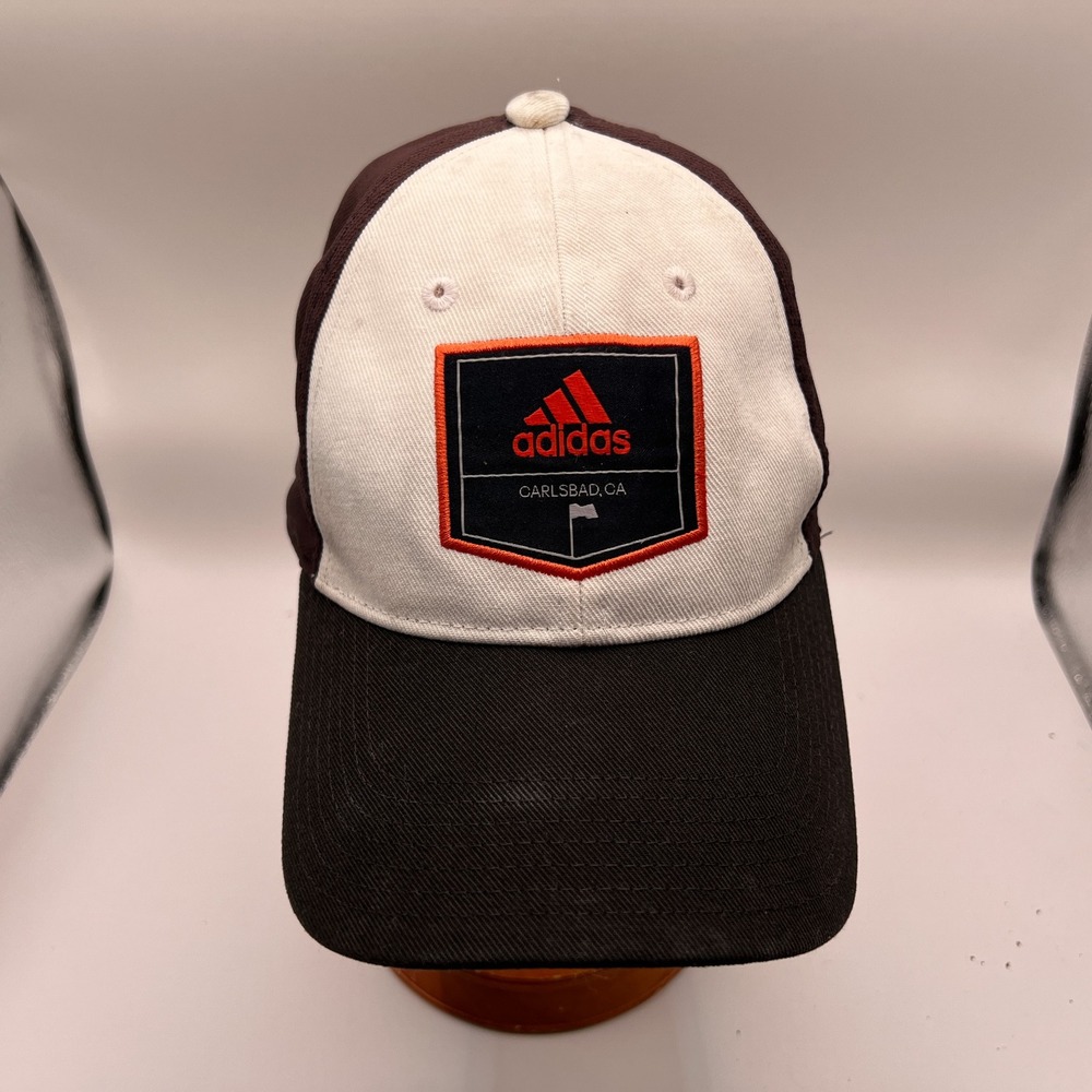 Adidas Golf Carlsbad CA Snapback Hat Brown White Black Adjustable Cap RN88387